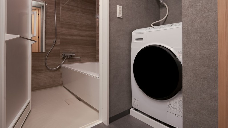 Bathroom and washing machine