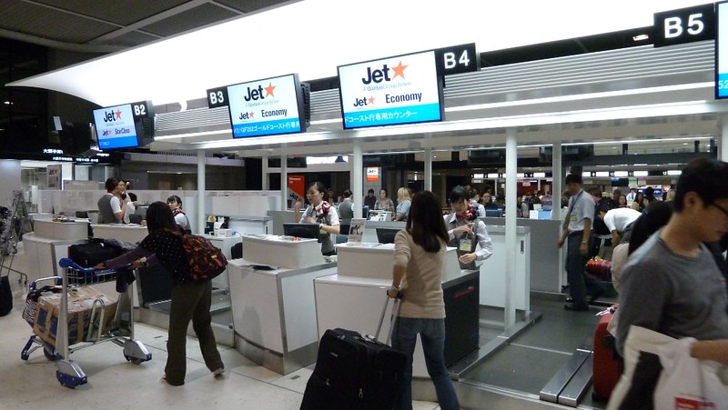 Check-in counter at Narita copyright Dushan Hanuska