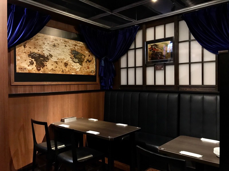 Part of the dining space in the cafe.