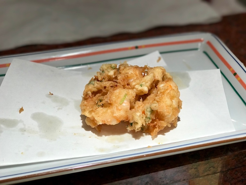 Tempura kakiage - a beautiful fritter.