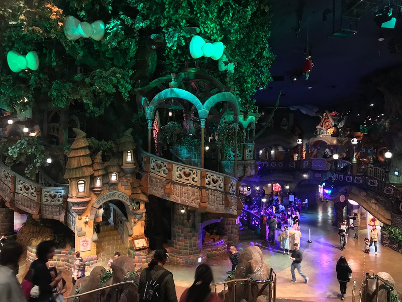 View of the first floor from the second.