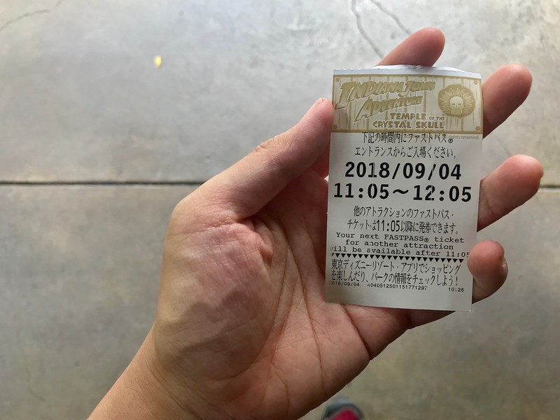 A FastPass ticket.