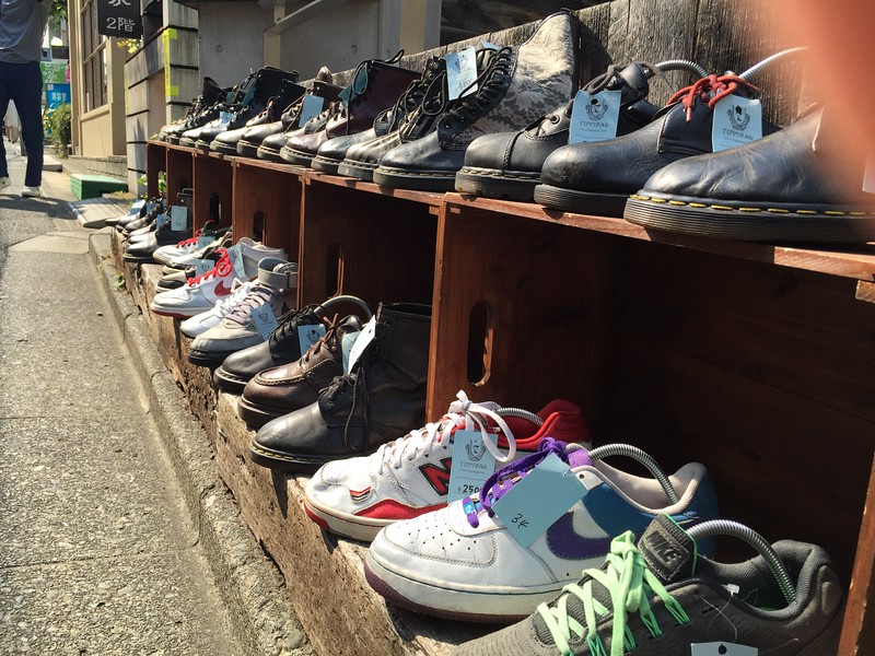 Well-worn shoes for sale