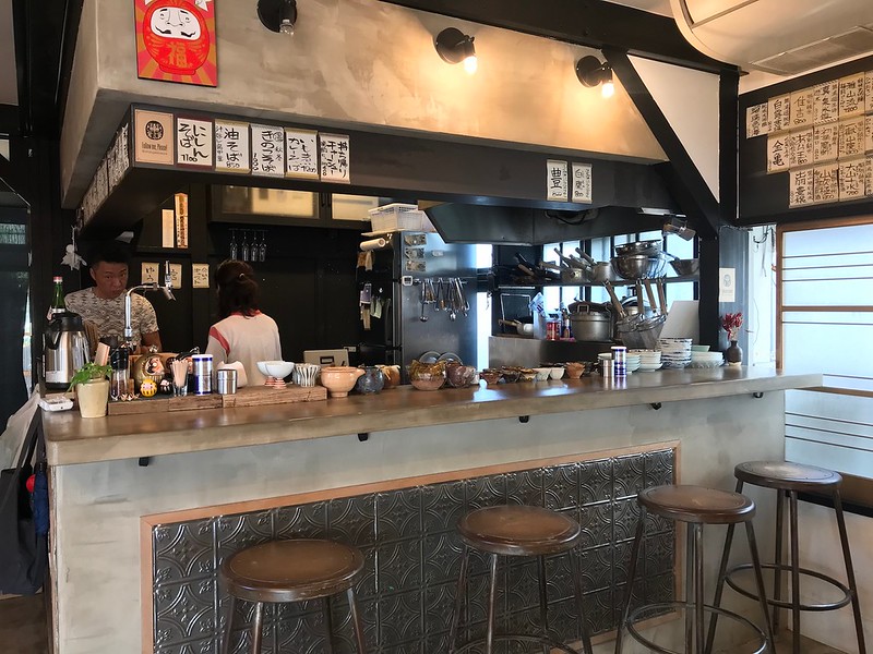 The interior of Soba Bar Fukuya.