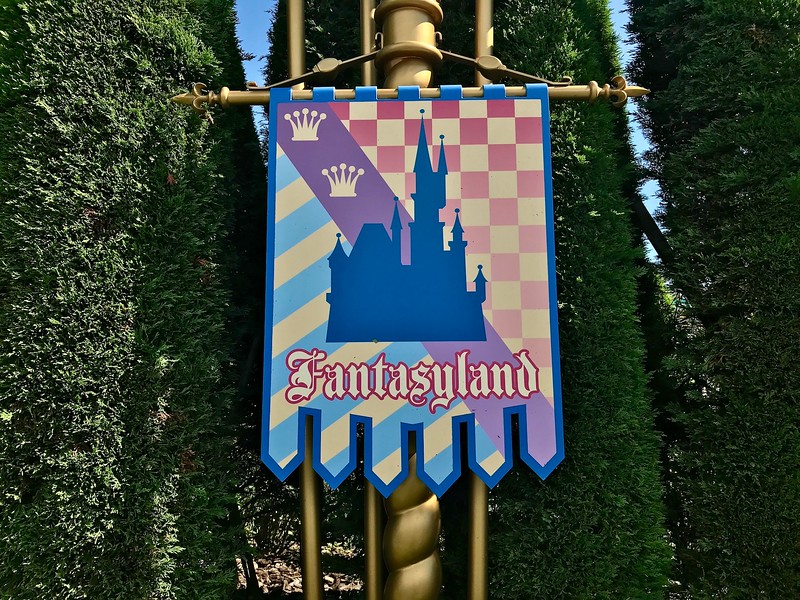 A banner for Fantasyland.