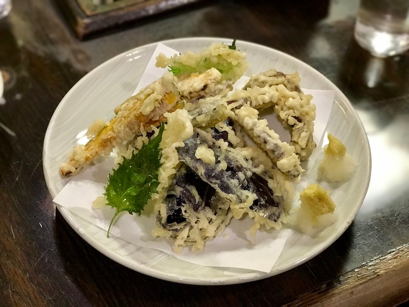 Assorted vegetable tempura. Assorted vegetable tempura.