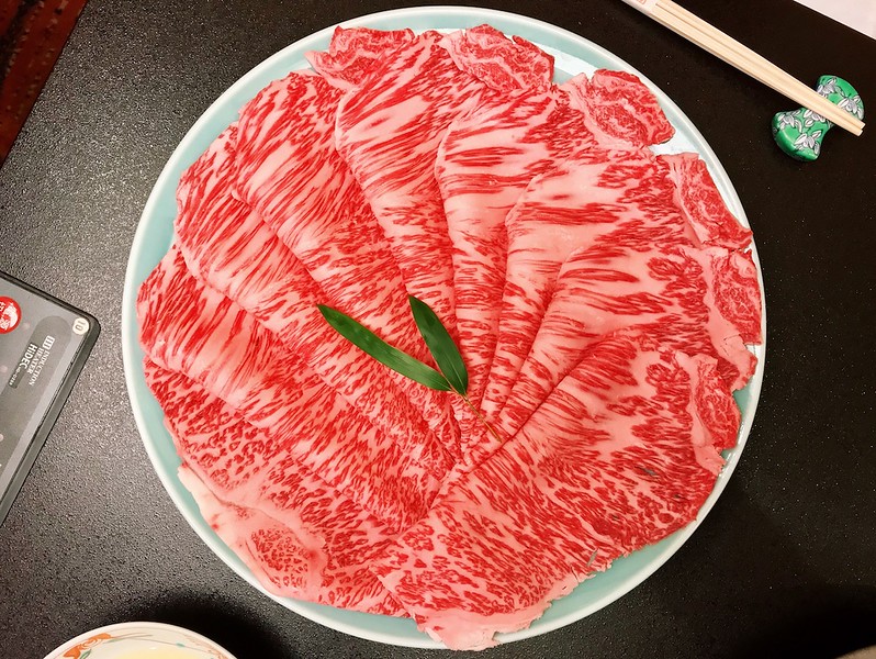 Wagyu beef at Ningyocho Imahan, Shinjuku