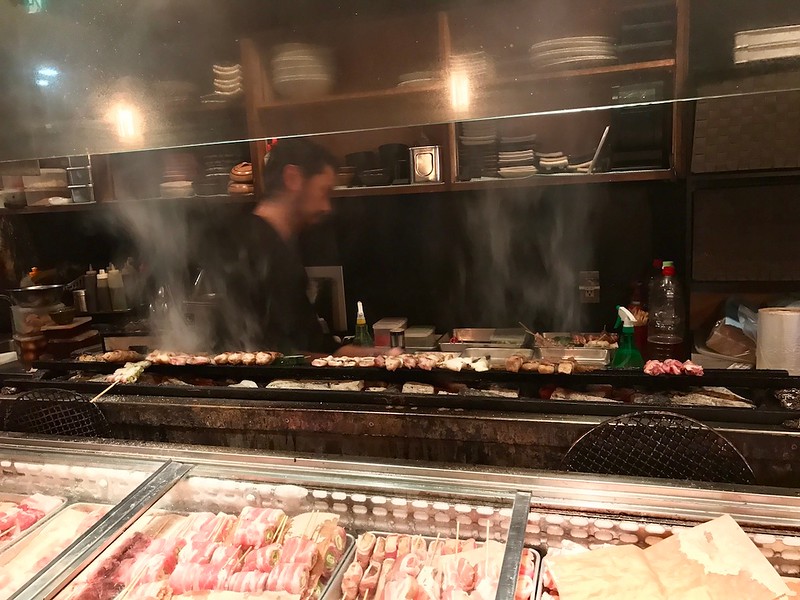 Prime seating at the counter, right in front of the grill. Prime seating at the counter, right in front of the grill.