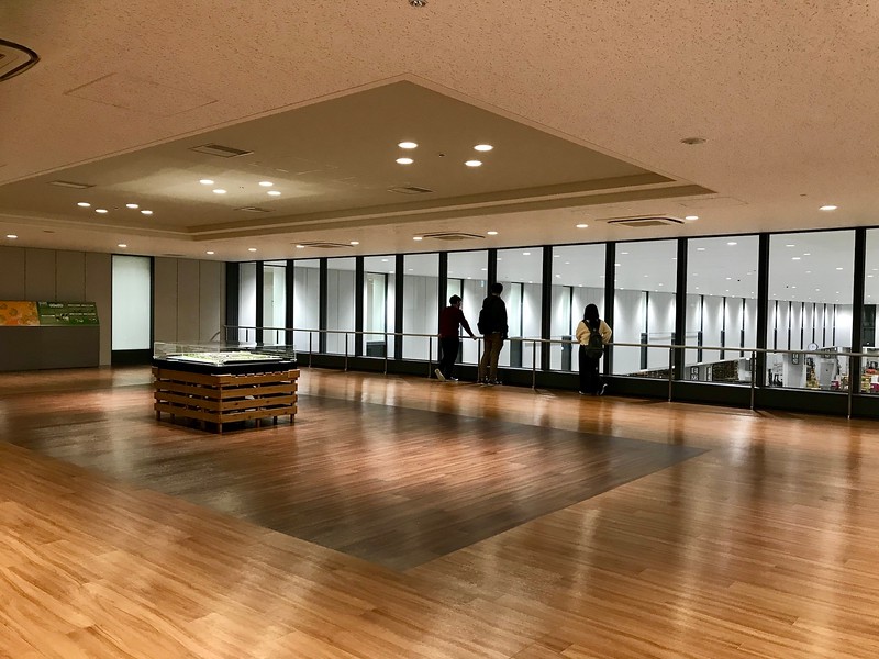 The observation deck.