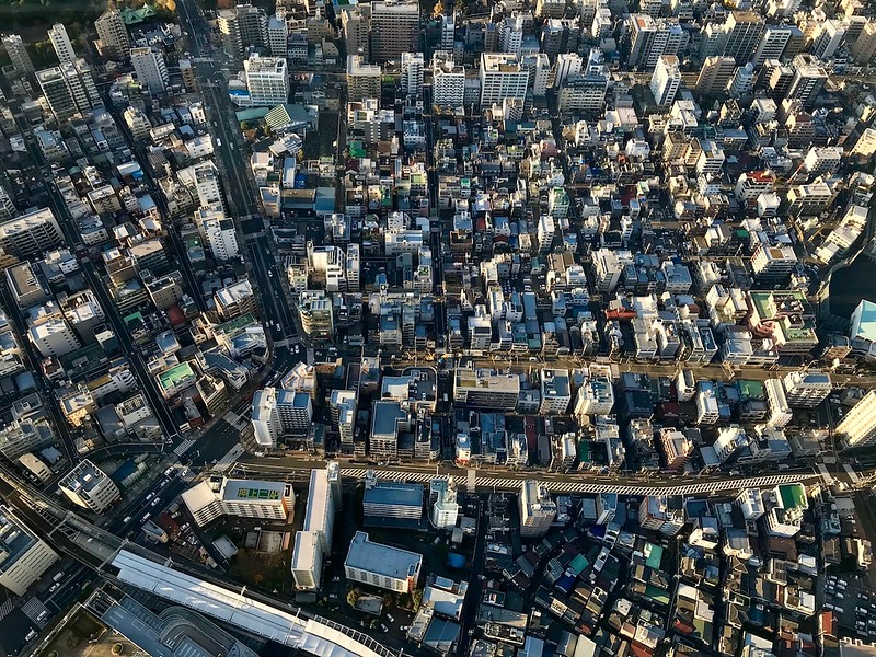 Buildings from above.