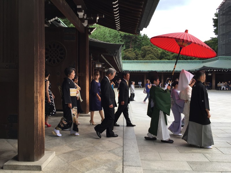 Shinto wedding procession