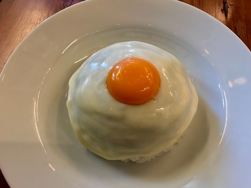 It looks like a giant fried egg.