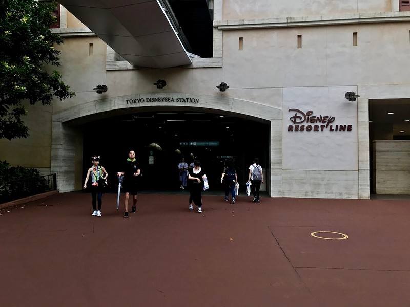 The exit at Tokyo DisneySea Station. 