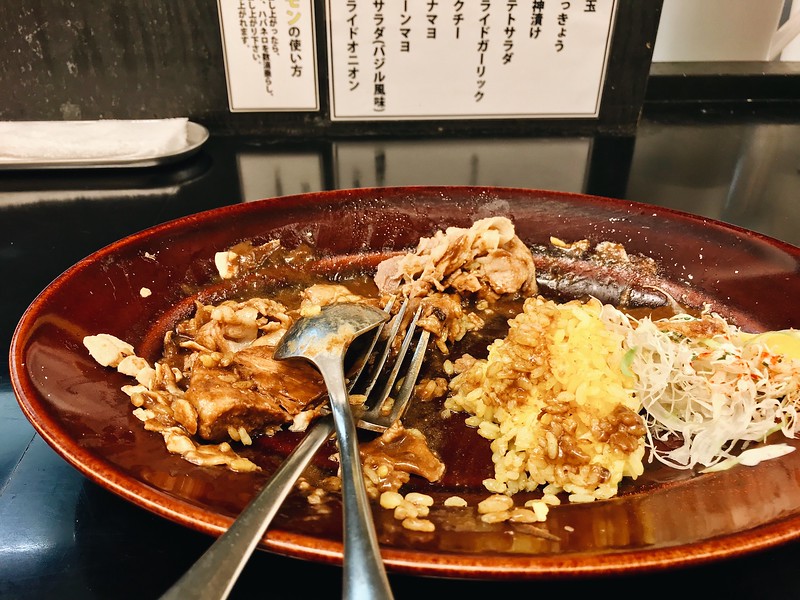 I find it tough to finish a plate, especially if I’ve also included the simmered pork belly.