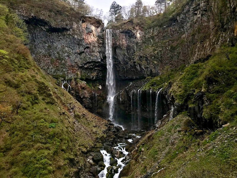Kegon Falls as viewed from the paid observation deck.