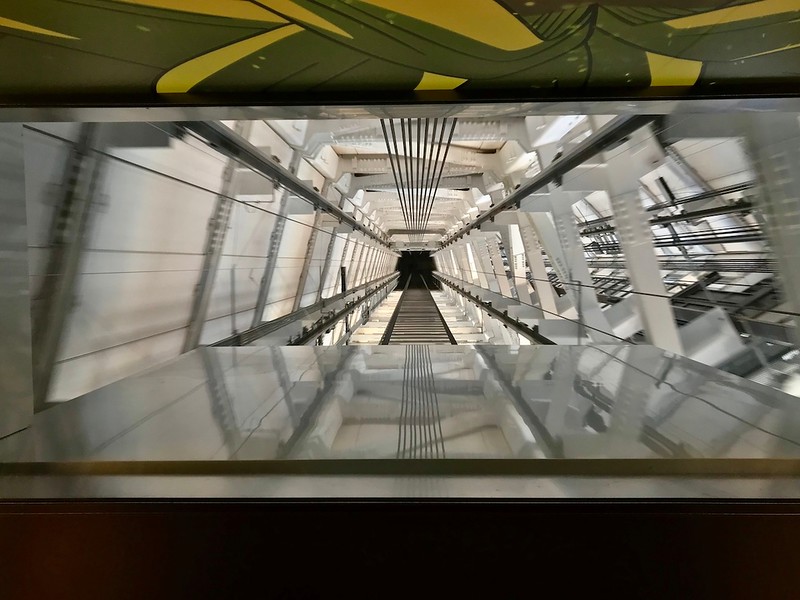 Look above into the bones of the Skytree.