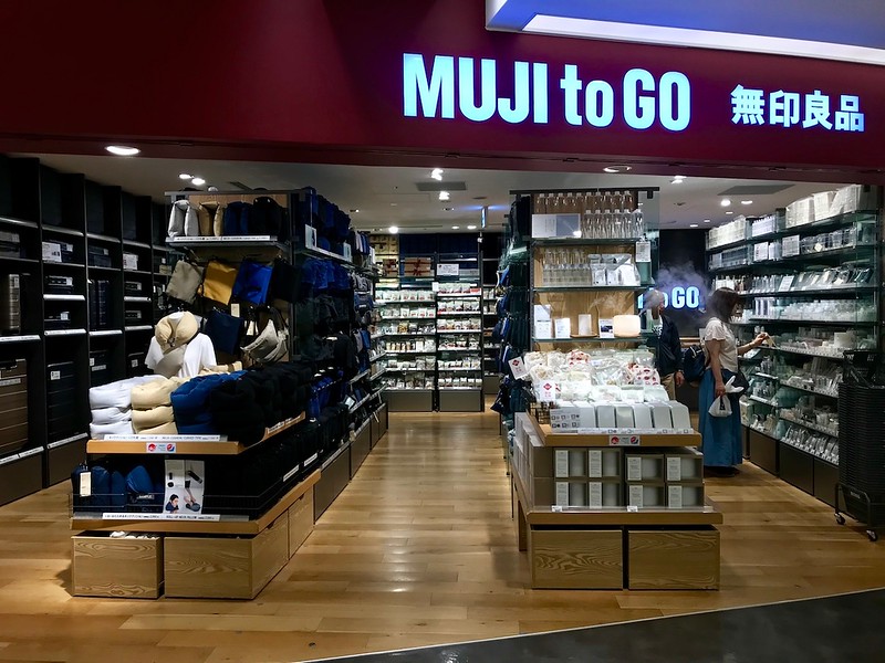 Outside Muji to Go in Terminal 1.