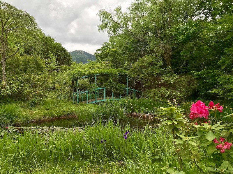 View from inside the Lalique Museum.