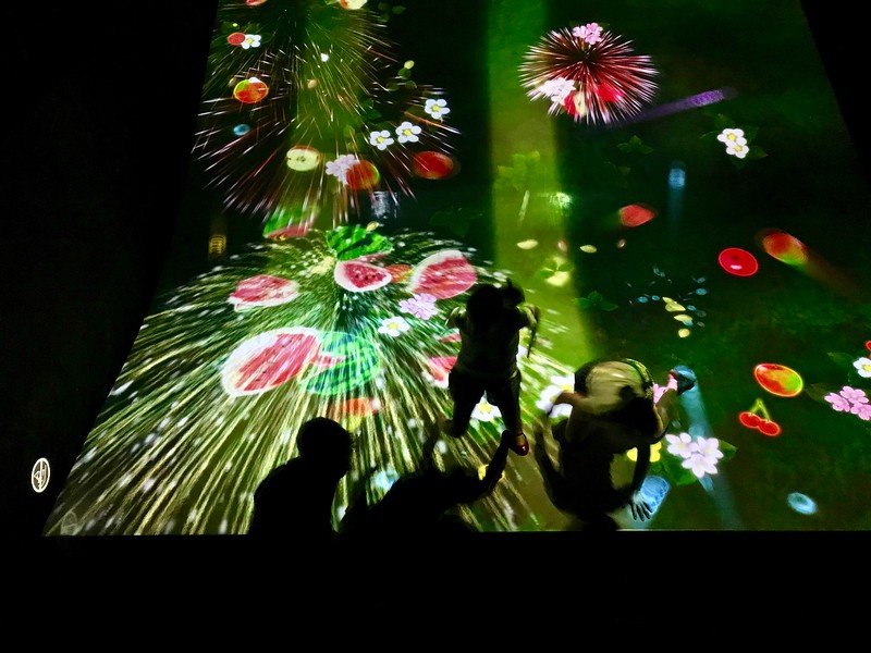 A slide where fireworks and watermelons explore when you reach the bottom in the Athletics Forest zone.