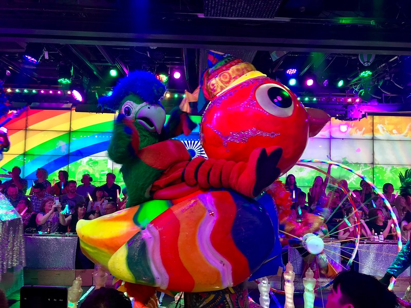 Birds at the carnival.