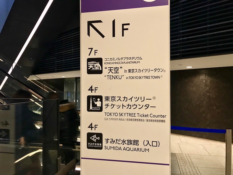 The way there is clearly sign-posted.