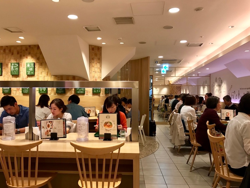 The interior of the Tokyo Station outlet - it’s busy!