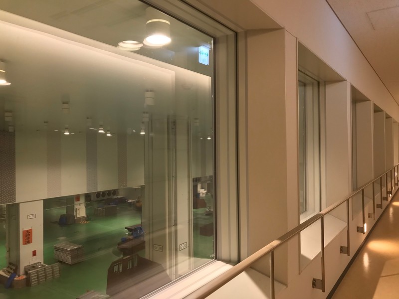 Overlooking the auction halls.