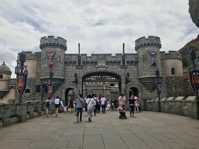 The castle part of the Mysterious Island.