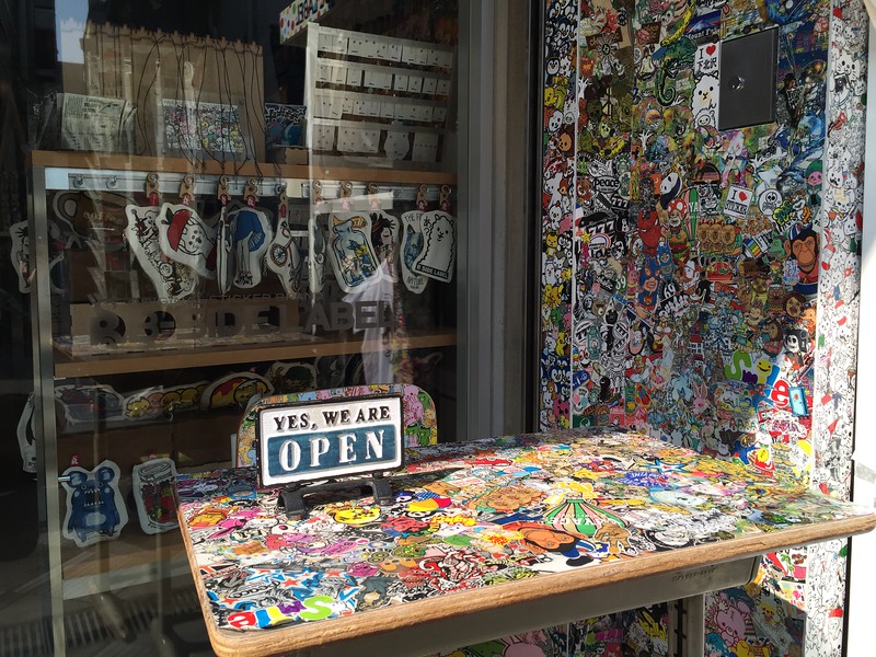 B-Side Label original sticker shop