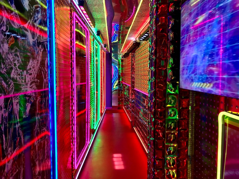 Entering the Robot Restaurant.