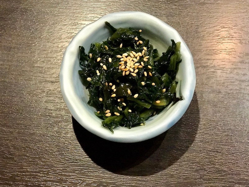 Sauteed Nozawana - a kind of Japanese mustard leaf.