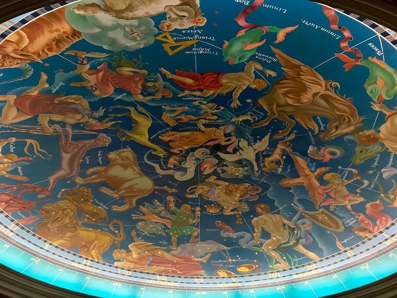 The ceiling mural at Magellan’s.