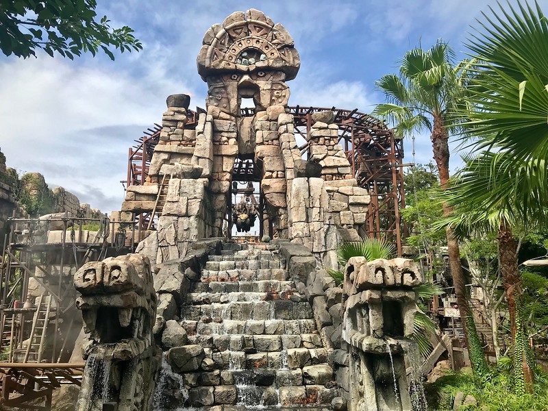 The Raging Spirits Roller Coaster.