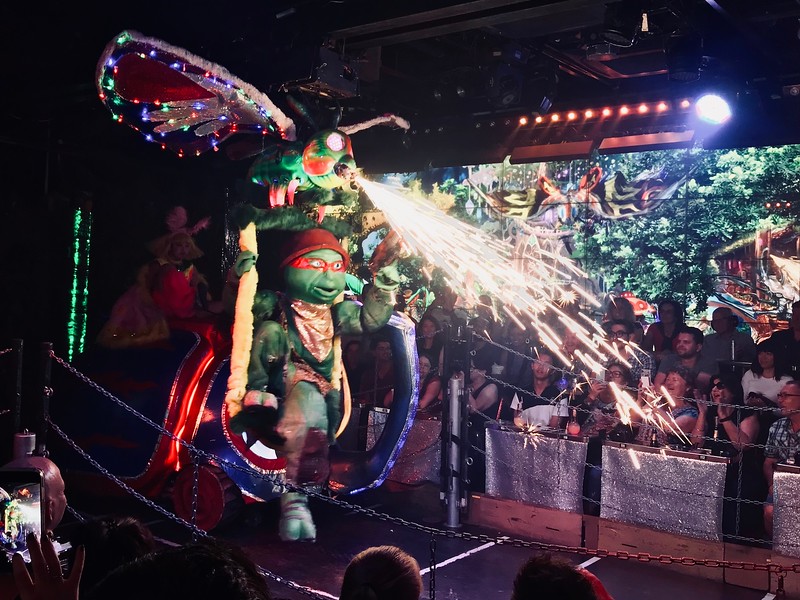 Ninja Turtles swooping in to battle.