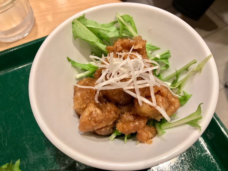 Deep-fried soy meat that was more like sweet n’ sour pork.