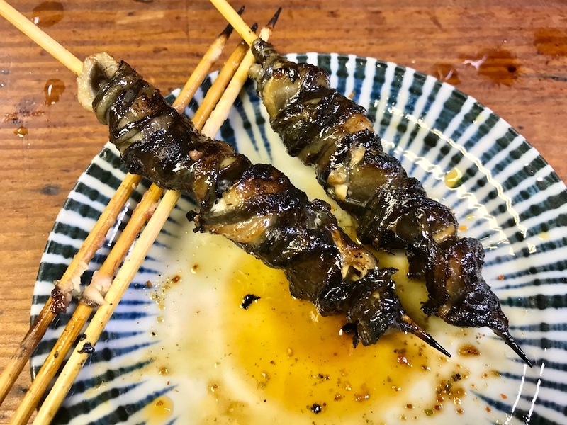 Hireyaki skewers.