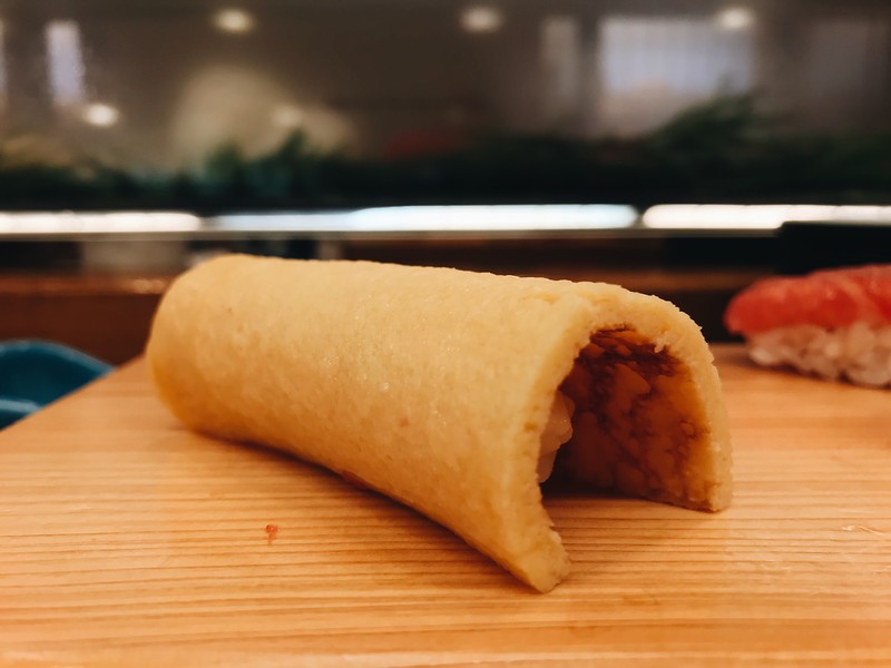 The finishing piece - tamagoyaki.