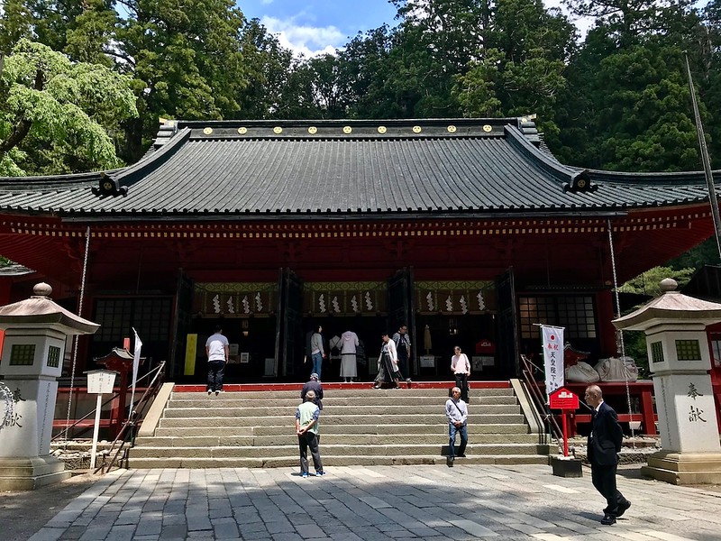 The main hall of Futarasan Shrine.