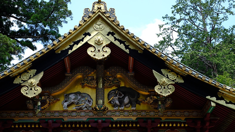 The Imagined Elephants carvings.