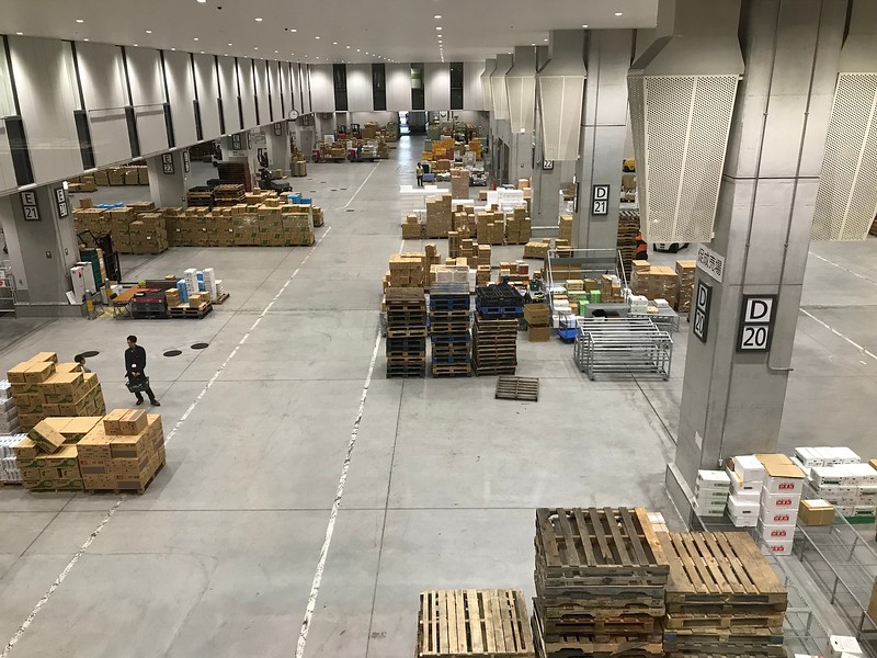 The auction hall for fruits and vegetables.