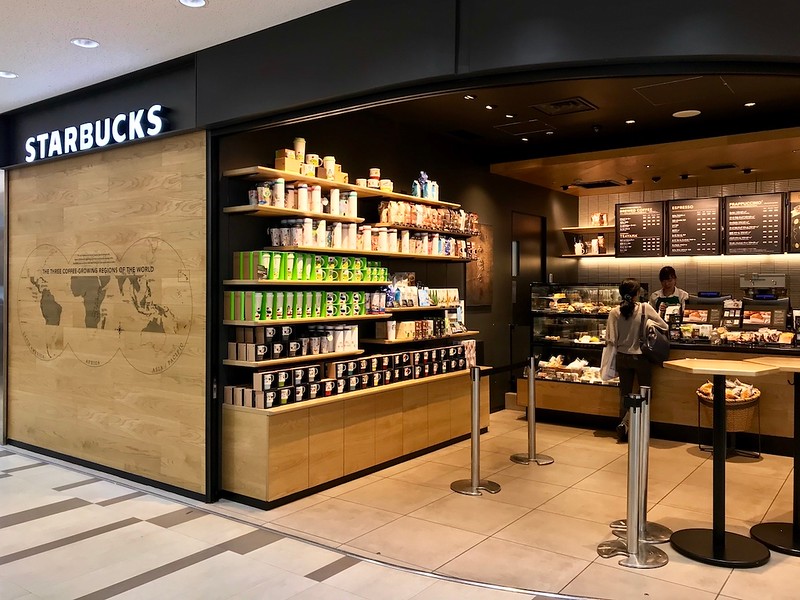 Starbucks in Terminal 2.