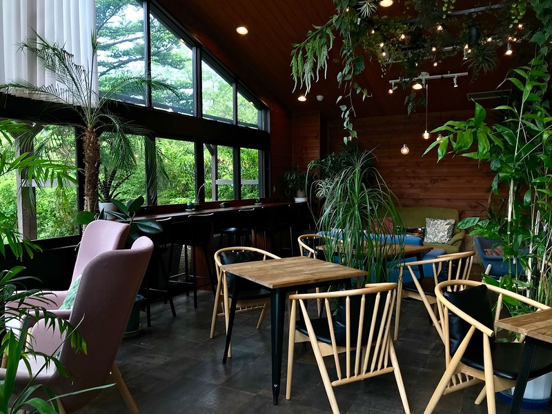 At the botanical gardens cafe.