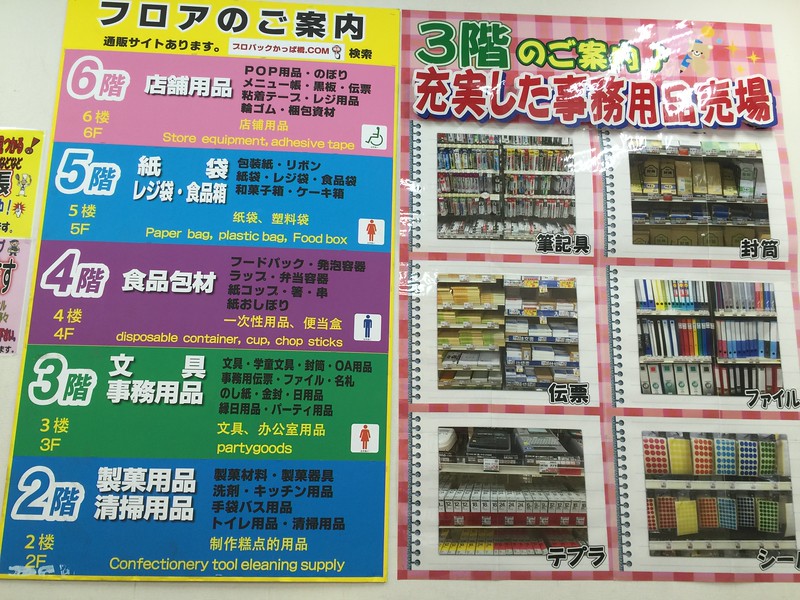 Propack Kappabashi floor guide