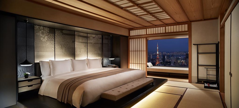 Guest room at the Ritz-Carlton Tokyo