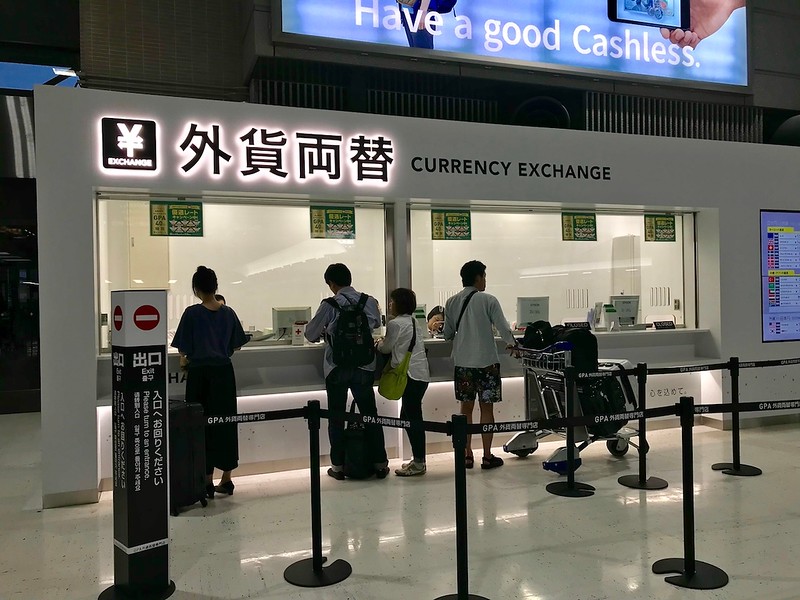 A currency exchange counter in Terminal 2.