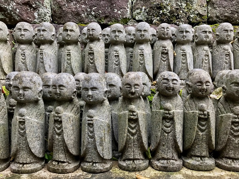 Small statues at Hasedera Temple.