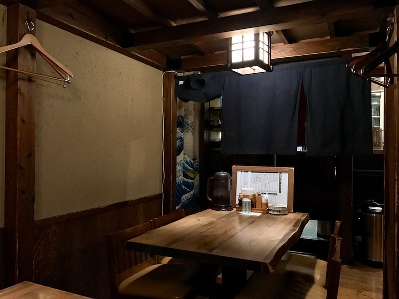 One of the tables at the restaurant.