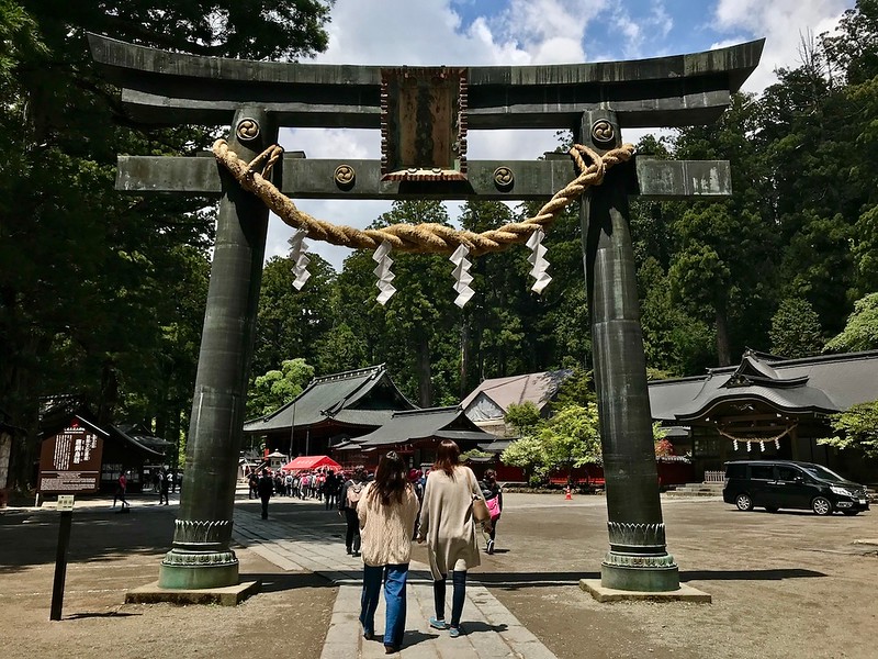 The gate to Futarasan Shrine.