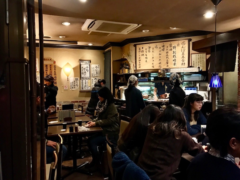 The interior of Ohitsuzen Tanbo Omotesando.