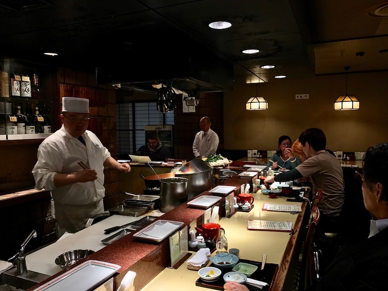 A counter-seating view.